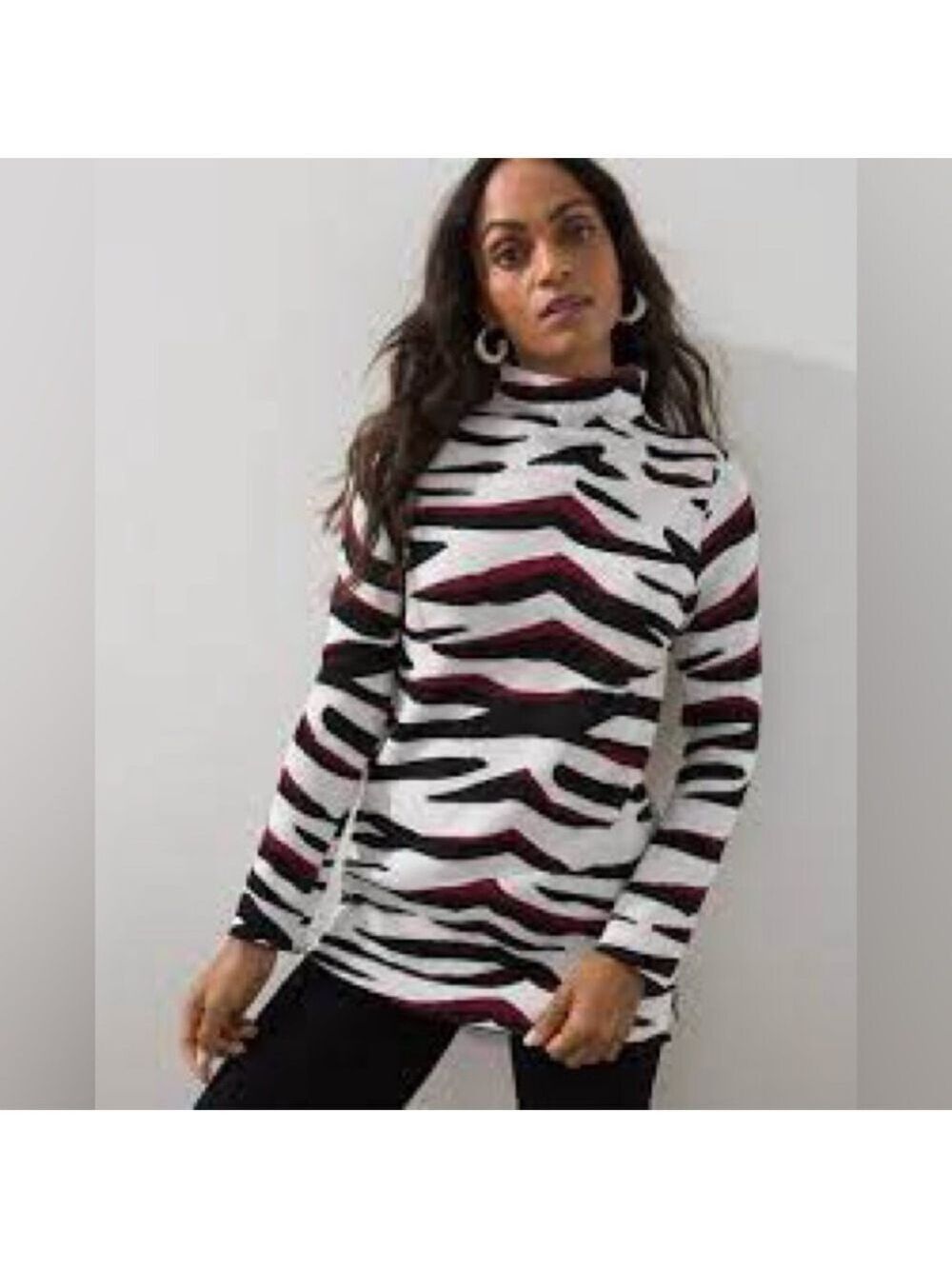 Chico's Travelers Animal Print Sweater